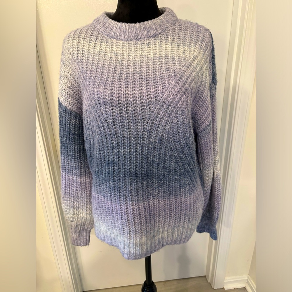 A New Day sweater - round neck- shades of purple/lavender. Size medium